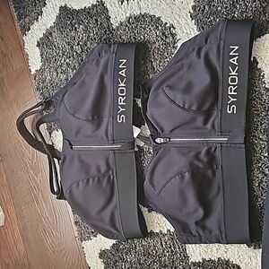 Syrokan sz 38B black athletic wireless bra like Shefit bundle WL285